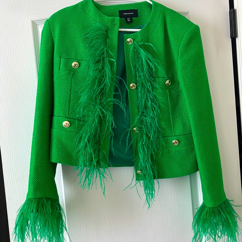 Feather blazer